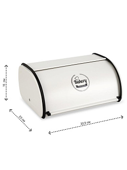 Хлебница 32,5х23х15см белый углеродистая сталь 000000000001228321