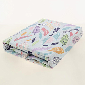 Комплект постельного белья 2-спальный ЛЮБОВЬ И ЖИЗНЬ Перья простынь180х215см пододеяльник215х175см наволочки70х70см-2шт белый бязь хлопок 000000000001204729