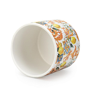 Кашпо 12,5х11,5см 1л Принт II керамика 000000000001225883