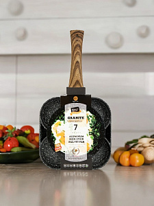 Сковорода порционная 18см BAKER`S SECRET GRANITE индукция алюминий 000000000001219974