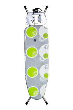 Доска гладильная 38х120/143см PERILLA Капитоль. Подставка под утюг. Розетка. Подрукавник. Полка для белья. Гладильная поверхность-металл чехол-хлопок 000000000001014991