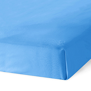 Простыня DE'NASTIA твилл 180X230см синий 100%Хлопок C010666 000000000001178305