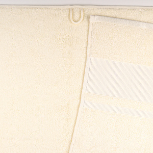 Полотенце 70х130см Dina Me бордюр репс молочное 100% хлопок 000000000001208707