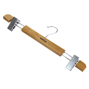 Вешалка для брюк с клипсами Matissa, 36 см, дерево 000000000001020686