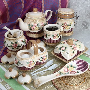 Банка для сыпучих продуктов Романтика Коралл, 650мл 000000000001109204