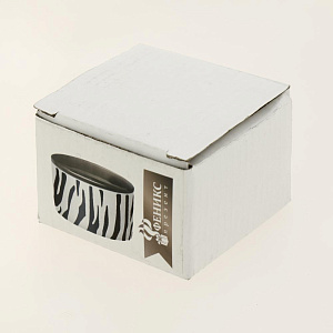 Декоративная шкатулка Зебра из фарфора / 7х7х4.5см арт.79918 000000000001186017