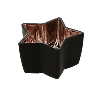 Подсвечник декоративный "Star" стекло 9,5х5,5см черный/золото R011273 000000000001200391