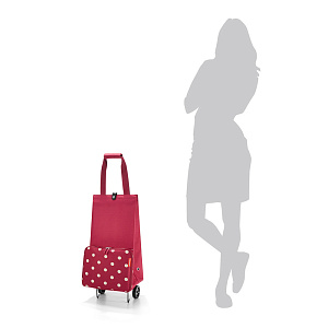 Сумка на колесиках Foldabletrolley ruby dots Reisenthel 000000000001123265