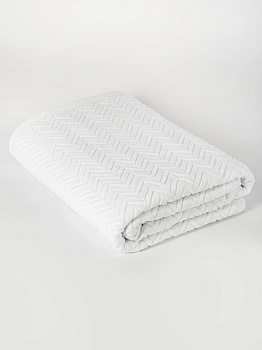 Полотенце махровое 70х130см LUCKY Зигзаг белый хлопок-100% 000000000001214728