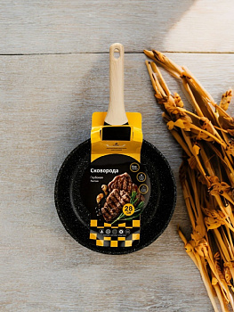 Сковорода 28х8,3см ручка soft touch глубокая индукция литой алюминий 000000000001221829