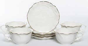 Набор чайный 8 предметов (чашка 220мл-4шт/блюдце-4шт) BALSFORD БЕАТРИЧЕ фарфор 000000000001212784