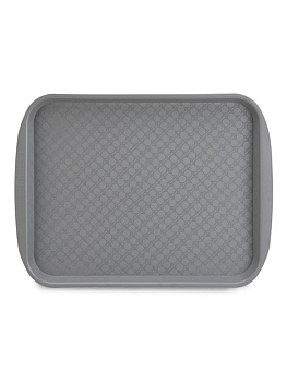 Подставка под миску для животных 33х26см LUCKY PET серый пластик 000000000001223403