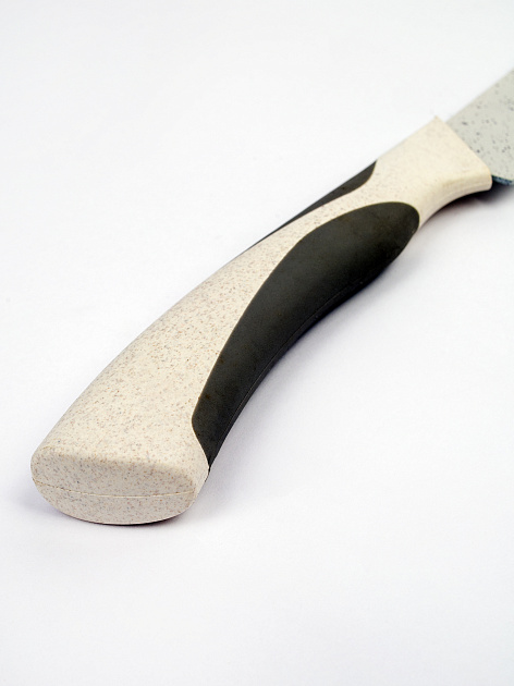 Набор ножей 4шт ПОСУДА ЦЕНТР (шеф нож,хлебный нож,универсальный нож,слайсер,подставка), нержавеющая сталь, PC05182 000000000001196204
