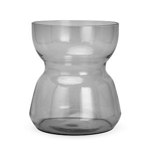 Ваза 18см Montre серая стекло 000000000001224294