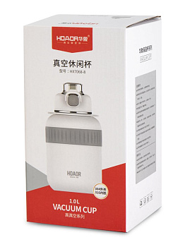 Термос 1л белый нержавеющая сталь/пластик Термос 1л белый нержавеющая сталь/пластик 000000000001226940