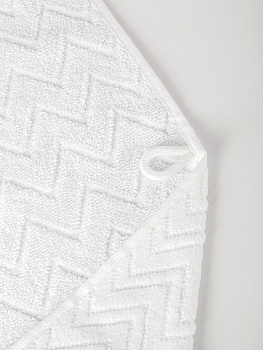 Полотенце махровое 30х60см LUCKY Зигзаг белый хлопок-100% 000000000001214712