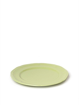 Тарелка обеденная 27,2см DE'NASTIA Provence однотон зеленый фарфор 000000000001231309