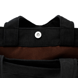 Сумка женская 26x23x10см графит вельвет/полиэстер 000000000001221750