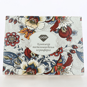 Комплект постельного белья 1,5-спальный LUCKY Мистери 1 наволочка 50х70см серый ранфорс 80% хлопок 20% полиэстер 000000000001213448