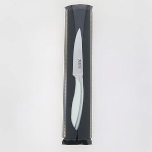 Нож для чистки овощей 9,8см DE'NASTIA белая ручка нержавеющая сталь/пластик 000000000001210806