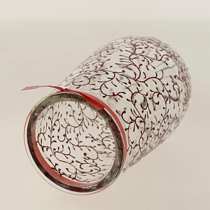 Стеклянная ваза-карандашницавысотой 120 мм Ручная роспись по тонировке 9014/120/r12012 000000000001194601