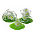 Чайный набор Paquerette Green Luminarc, 220мл, 12 предметов 000000000001003759