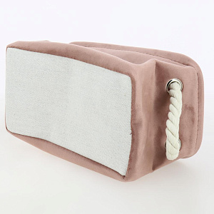 Органайзер для хранения 28x15x14см DE'NASTIA розовый велюр полиэстер 000000000001210428