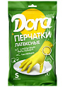 Перчатки Dora латексные размер S, с хлопковым напылением, прочные, эластичные, артикул 2004-001/S 000000000001203028