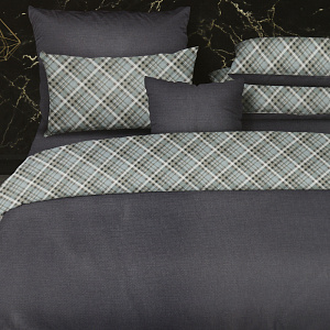 Комплект постельного белья 1,5спальный перкаль"Унисон"Шале(50х70)Безансон активное крашение,100%хлопок,636587 000000000001196529