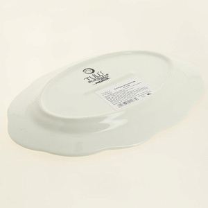 Блюдо овальное 25см TULU PORSELEN BUSRA белый фарфор 000000000001208260