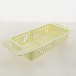 Дуршлаг 48х38см VERDEдля овощей в раковину универсальный желтый полипропилен 000000000001205685