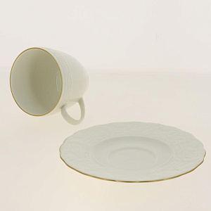 BASAK Чайная пара, чашка 200мл  Отводка золото, костяной фарфор BNBSK02CT520 000000000001189458