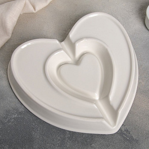 Менажница 2 ячейки Эстет шпажки 6шт белый керамика 000000000001210817