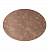 Салфетка сервировочная 45x32см DE'NASTIA с потертостями овал бронзовый ПВХ 000000000001214106
