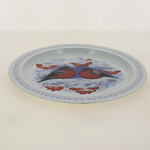 Поднос жестяной круглый Зима Микс Ц-379-01106 000000000001153186