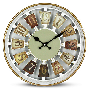 Часы настенные 30,5х30,5х4,5см GUTERWAHI круглые Рим светлый 000000000001213649