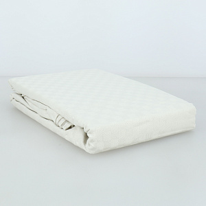 Пододеяльник 145х210см DE'NASTIA бежевый сатин-клетка хлопок100% 000000000001208206