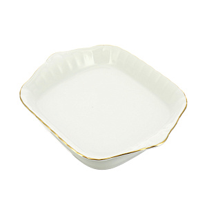 Поднос 18см Золотая отводка Porcelaine Czech Gold Hands 000000000001136262