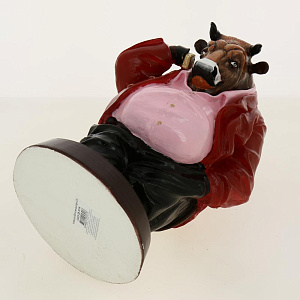 Копилка БЫК, малиновый пиджак, 28см G025-28-101K Материал: Гипс 000000000001194283