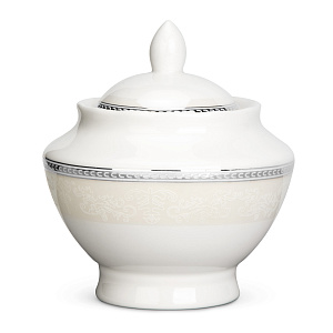 Сервиз чайный 15 предметов Stephanie с перламутром серебро фарфор 000000000001219808