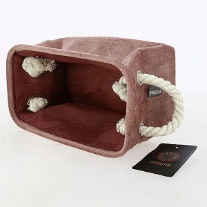 Органайзер для хранения 28x15x14см DE'NASTIA розовый велюр полиэстер 000000000001210428