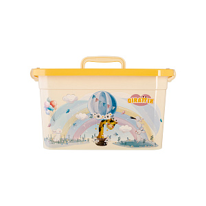 Ящик детский 10л 35,5х23,5х19см ПОЛИМЕРБЫТ Giraffix пластик 000000000001213081