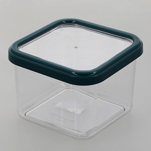 БАНКА ДЛЯ СЫПУЧИХ ПРОДУКТОВ 0,6л 11x11x8,5см КВАДРАТНАЯ CUBBO, ПЛАСТИК, 432660299 000000000001199623