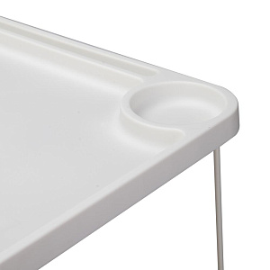 Столик-поднос 52x35x24см FORA складной белый полипропилен 000000000001224920