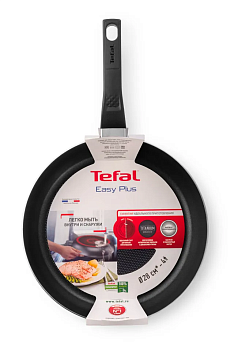 Сковорода 28см TEFAL EASY PLUS антипригарное покрытие алюминий 042 06 128/042 37 128 000000000001209575