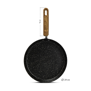 Сковорода блинная 24см BAKER`S SECRET GRANITE индукция алюминий Сковорода блинная 24см BAKER`S SECRET GRANITE индукция алюминий 000000000001219975