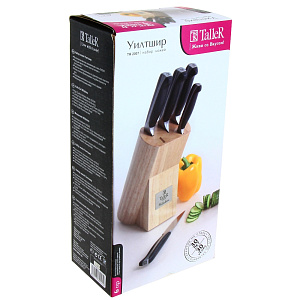Набор ножей с подставкой 6 предметов TALLER Уилтшир 000000000001069034