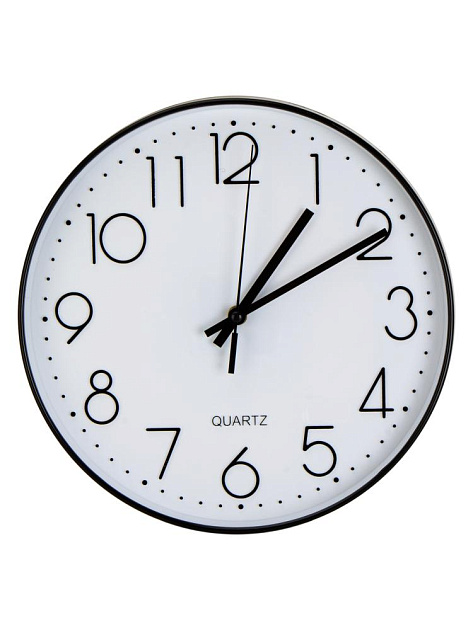 Часы настенные 30см FORA круглые пластик/стекло 000000000001229273