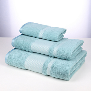 Полотенце 30х60см Dina Me бордюр репс мятное 100% хлопок 000000000001208714