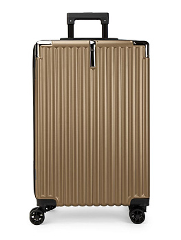 Чемодан на колесах S (36х22х55см) грани золото PC 000000000001226576